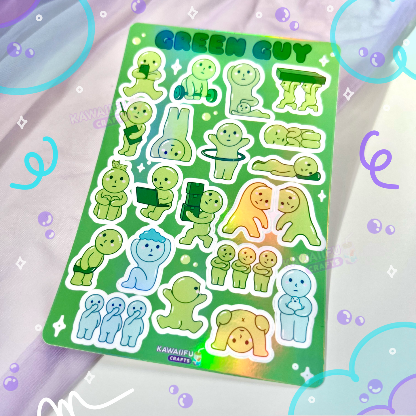 Green Guy Sticker Sheet