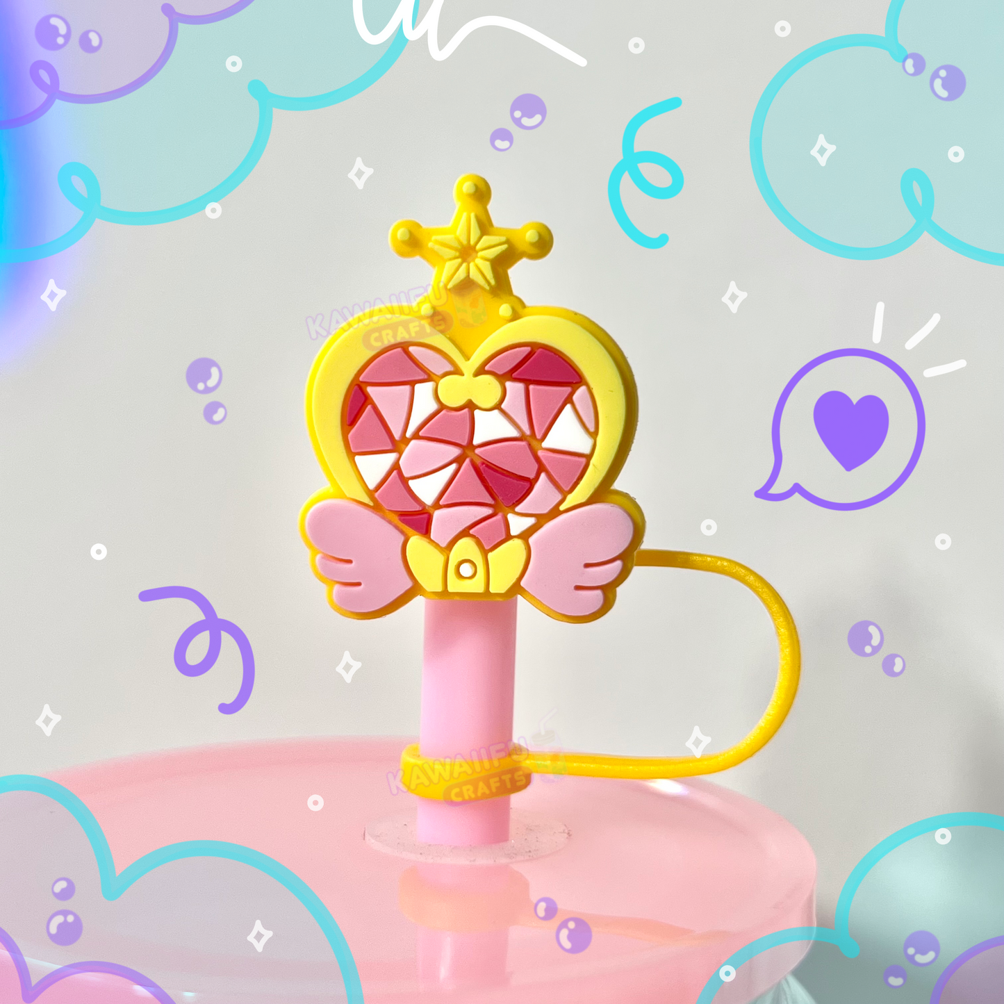 Magic Wand Straw Cover