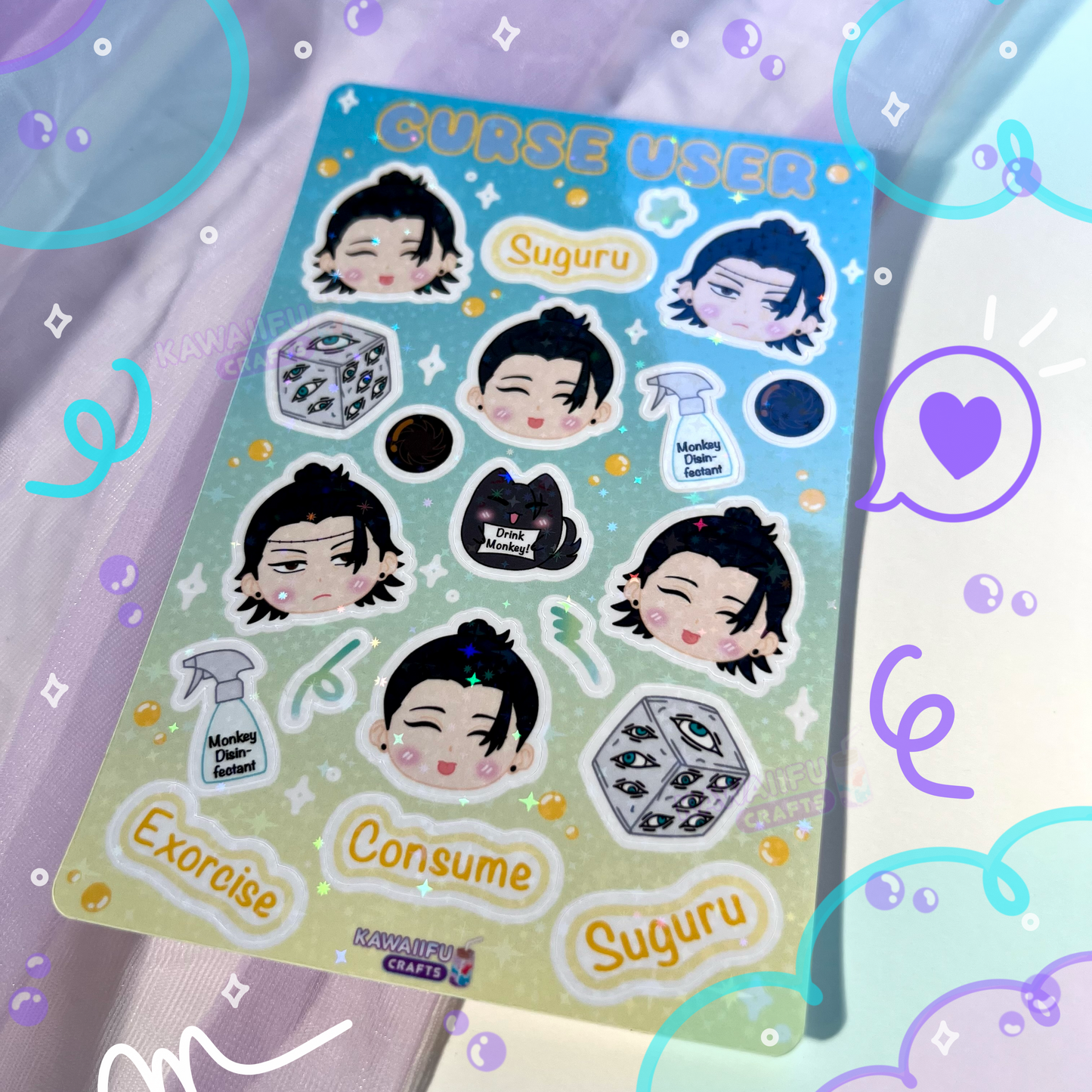Curse User Sticker Sheet