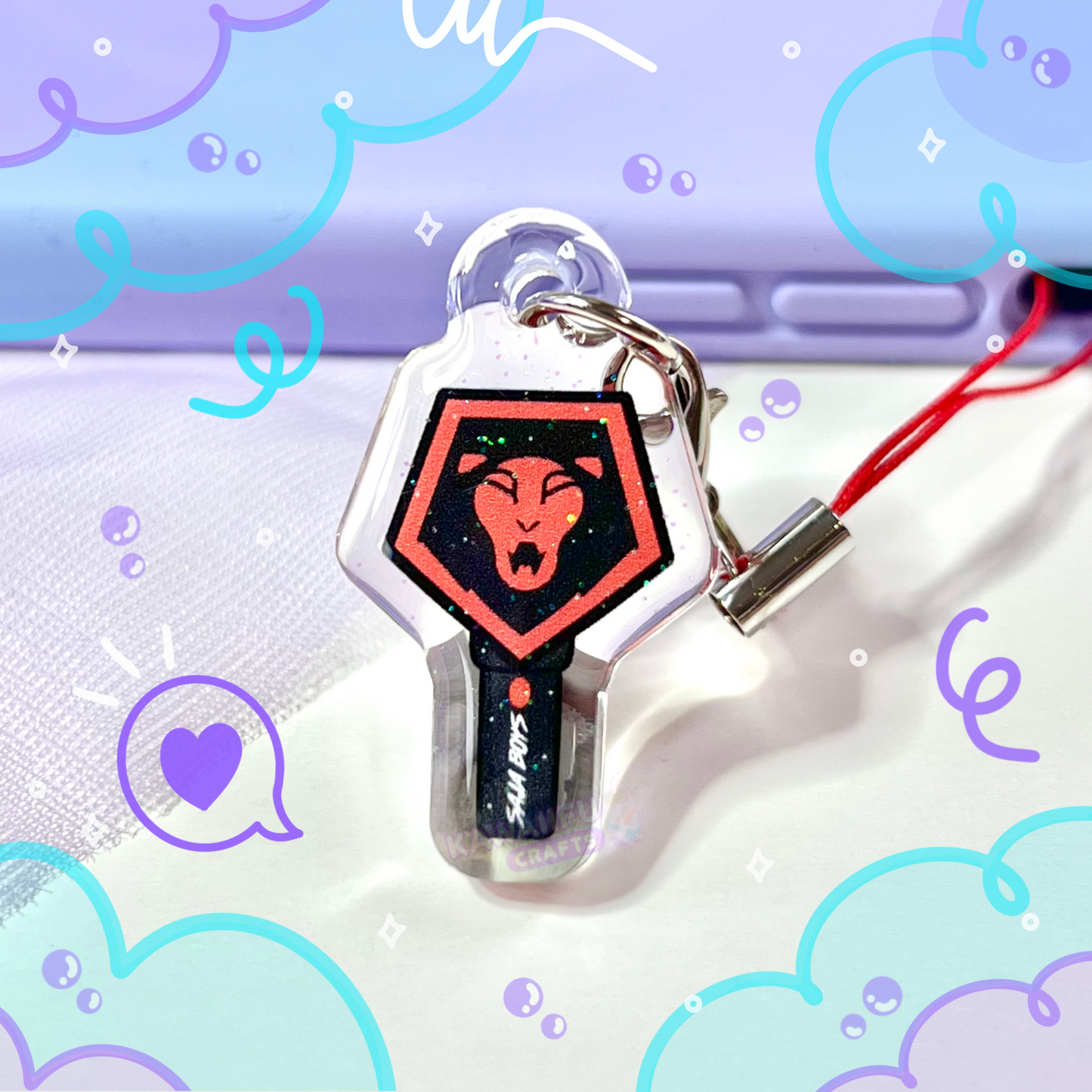 Demons Light Stick Phone Charm