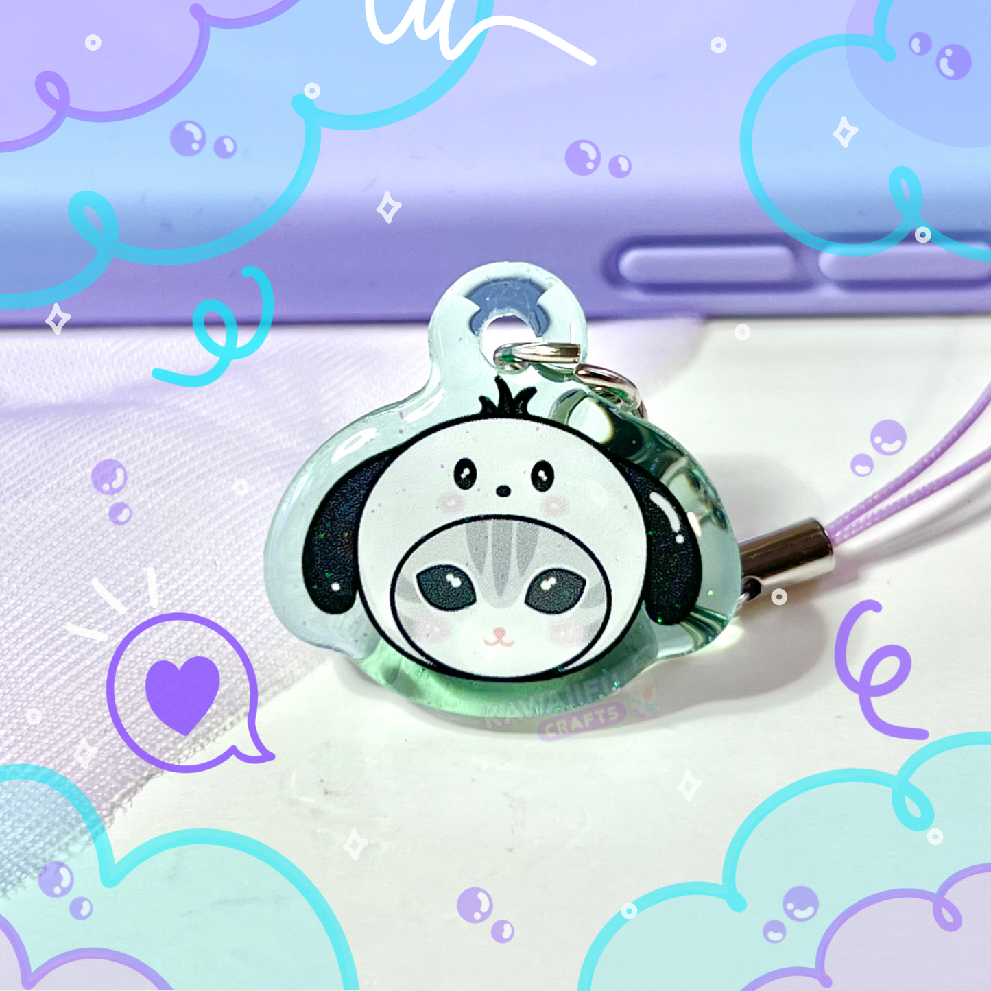 Dog Cat Phone Charm