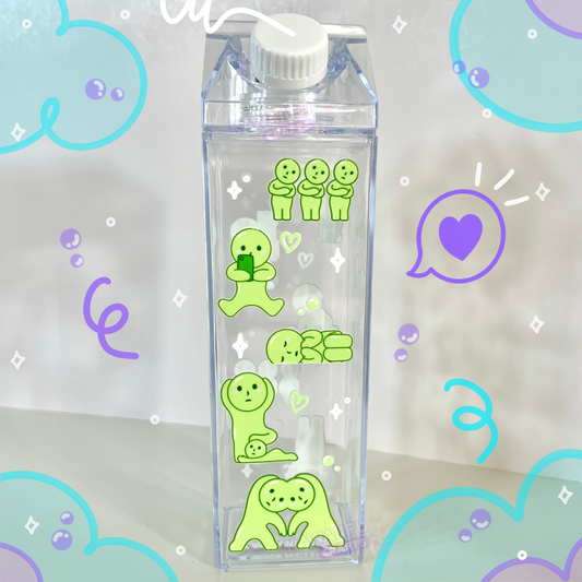 Green Guy Milk Bottles