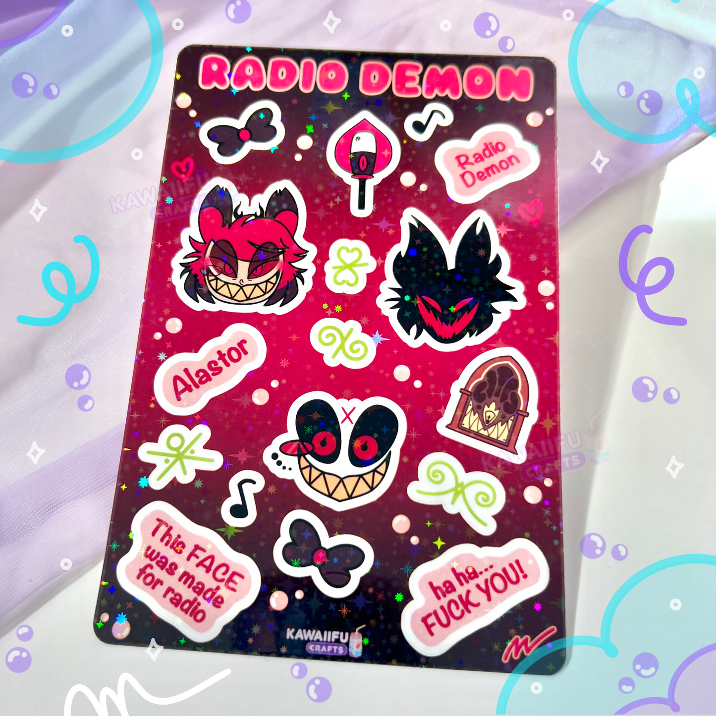 Radio Demon Sticker Sheet
