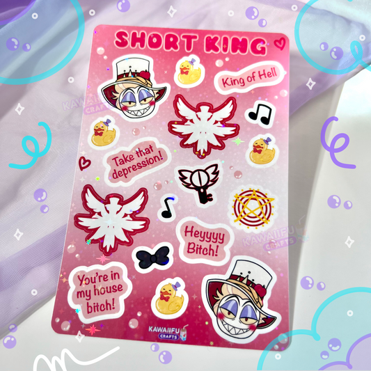 Short King Sticker Sheet